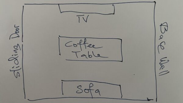 Hand Sketched Floor Plan